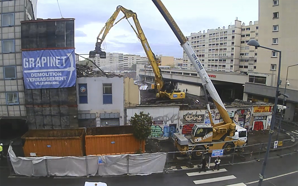 Démolition dans le cadre du projet Gratte-Ciel centre-ville
