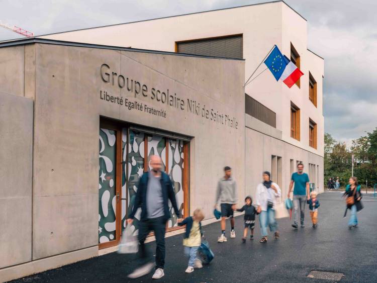 Première rentrée au groupe scolaire Niki-de-Saint-Phalle.