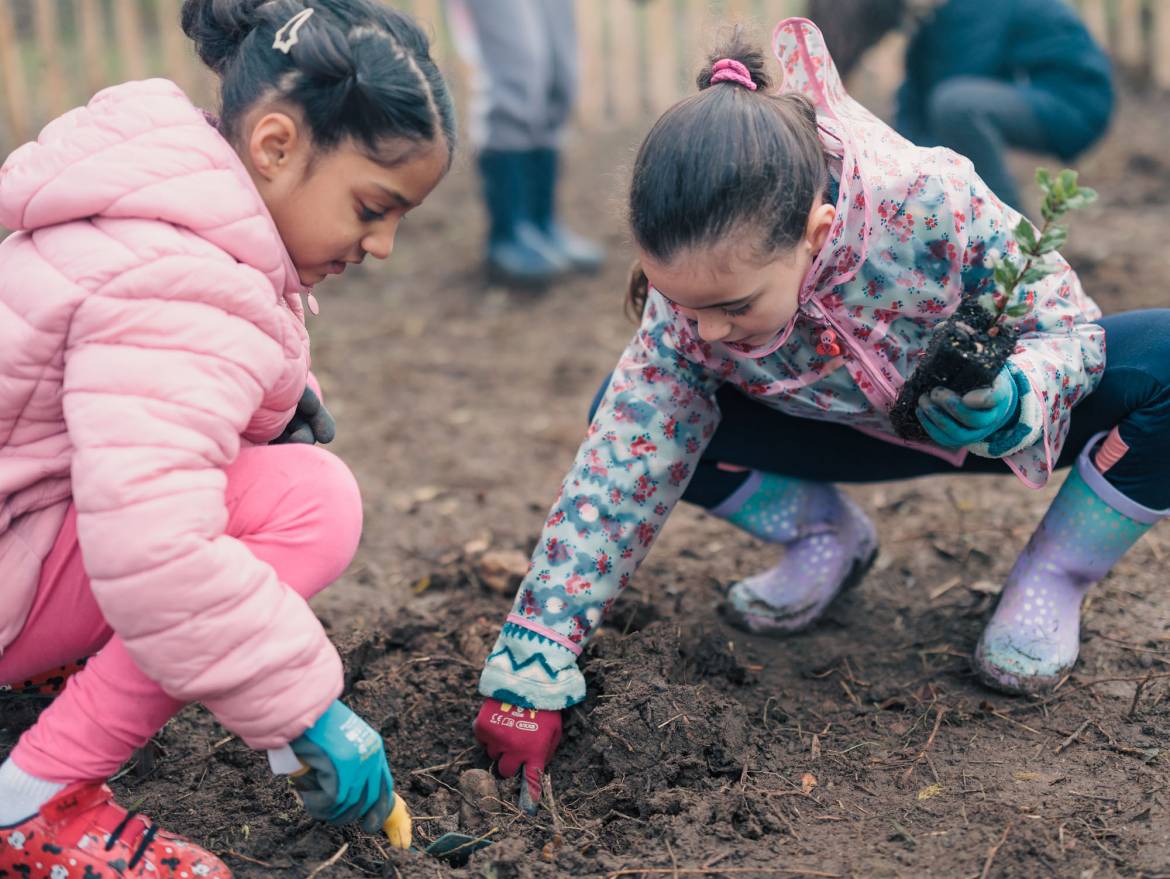 Des élèves de Villeurbanne ont planté de futurs arbres et arbustes à la Feyssine.