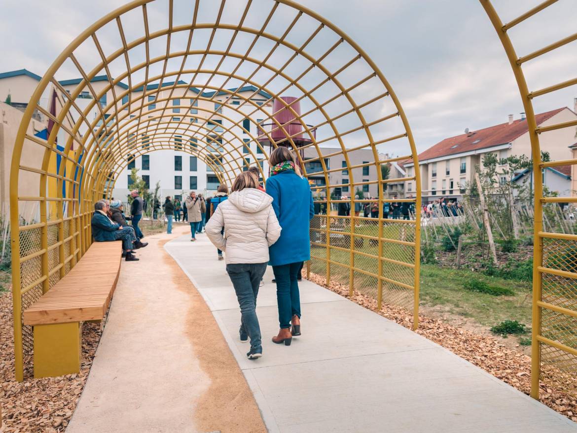 inauguration jardin Lina Crétet rue Mansard