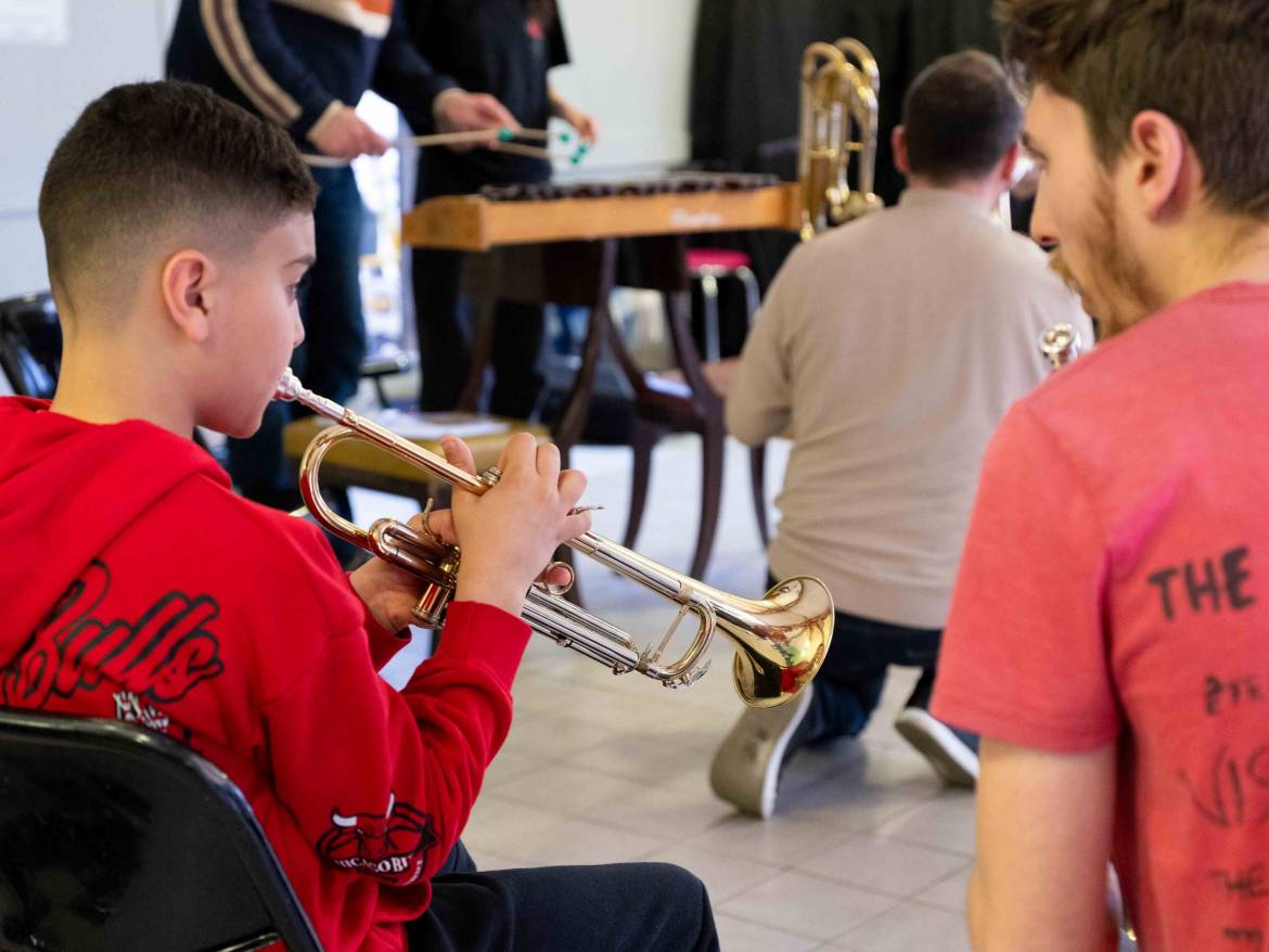 orchestre de quartier à la Croizet ENM