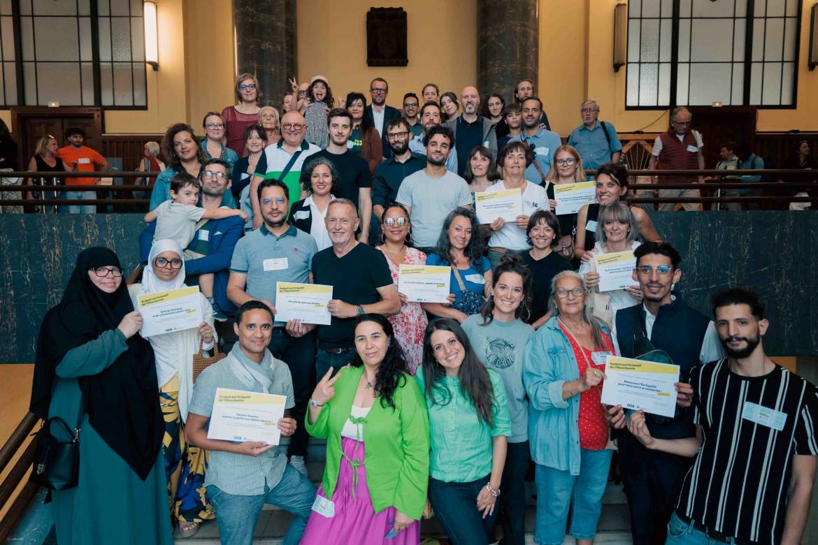 Lauréats du budget participatif à l'occasion de la soirée des engagés à la mairie