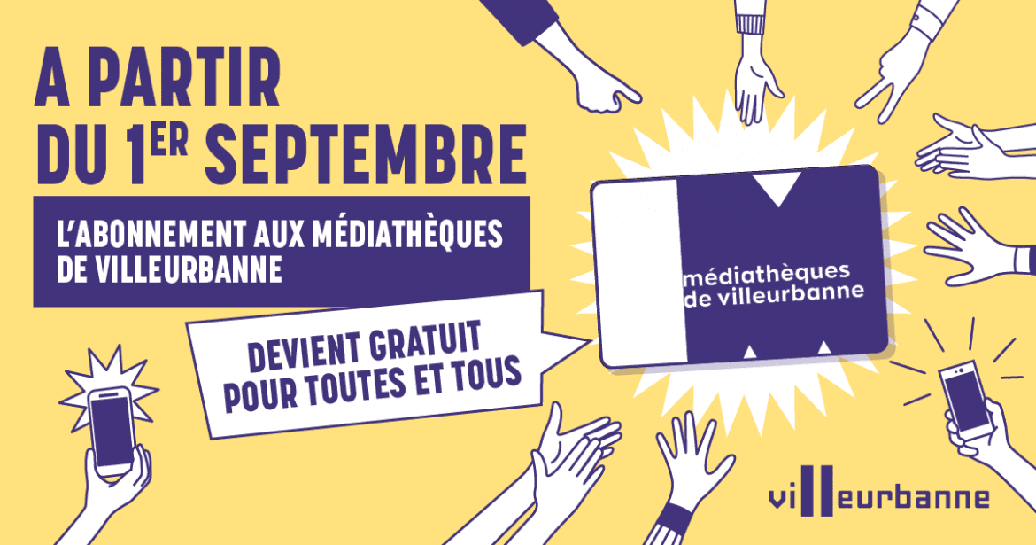 Les médiathèques de Villeurbanne deviennent gratuites pour tous