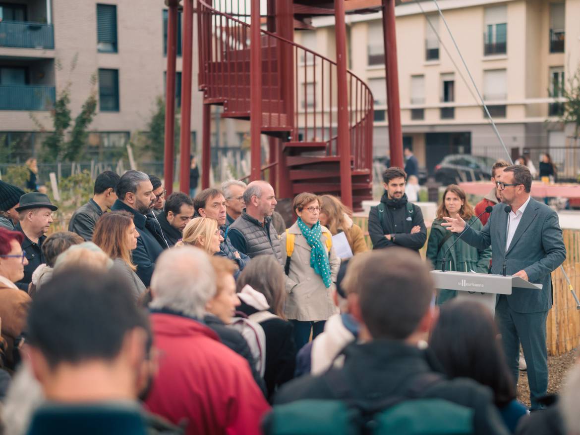 inauguration jardin Lina Crétet rue Mansard