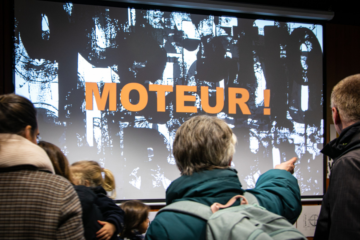 Moteur ! est un projet artistique mené par l'école Lazare-Goujon, l'URDLA et LPA avec l'artiste Maïté Marra
