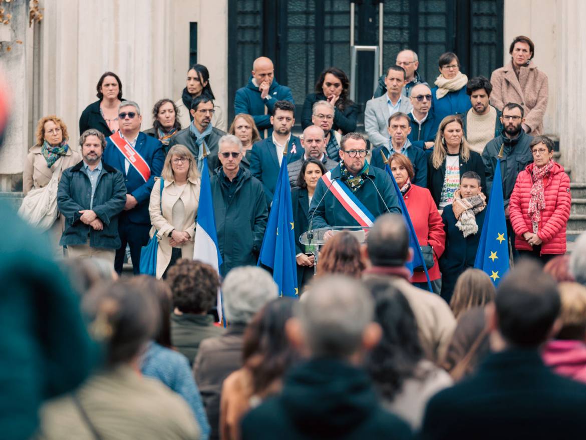 L'intervention a eu lieu sur le parvis de l'hôtel de ville.