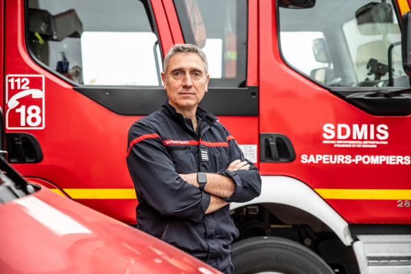 Commandant Nicolas Reynard chef de la caserne de Cusset