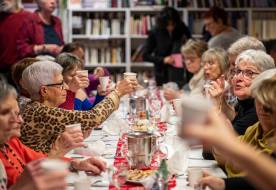 Lors d'un repas solidaire et convivial fin novembre dernier. © Alexandre Boissot