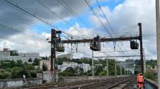 crédit SNCF pour illsutration travaux renouvellement supports caténaires